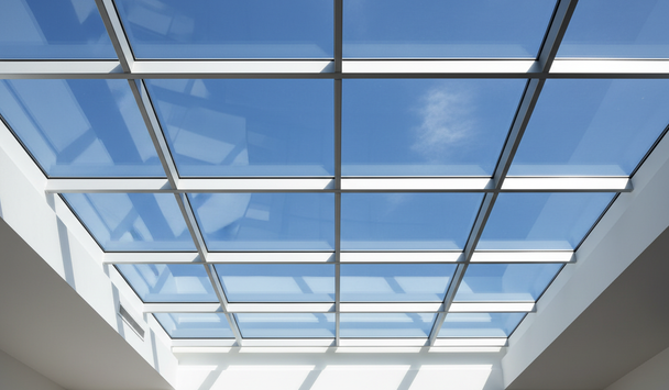 Glass roof flat